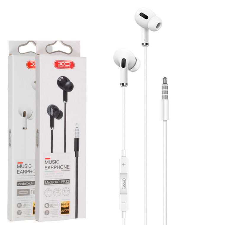 

Наушники с микрофоном XO EP22 3.5mm jack белые
