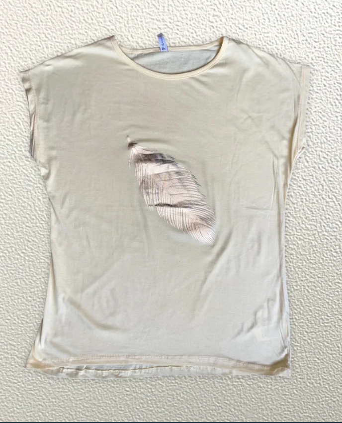 

Жіноча Футболка HAZARD Золоте Пір"я жовта Батал 21259 (4XL (56))