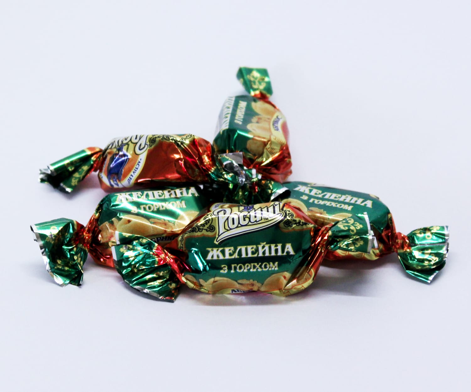 Натуральные органические шоколадные конфеты Росичи Желейная с орехом ...