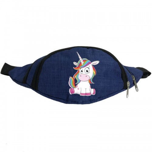 

Сумка Бананка Единорог 0022 на пояс Moon Unicorn EDN 0022 blue синий