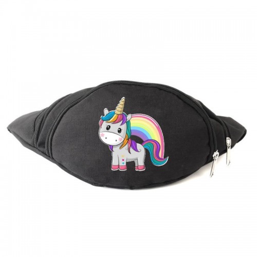 

Сумка Бананка Единорог 0017 на пояс Moon Unicorn EDN 0017 black черный