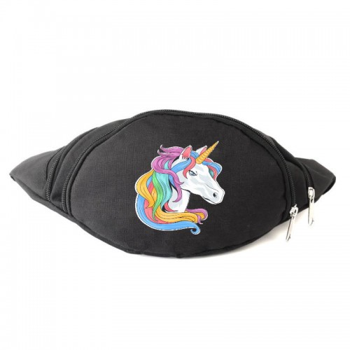 

Сумка Бананка Единорог 0011 на пояс Moon Unicorn EDN 0011 black черный