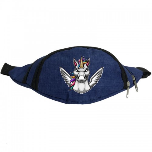 

Сумка Бананка Единорог 0039 на пояс Moon Unicorn EDN 0039 blue синий