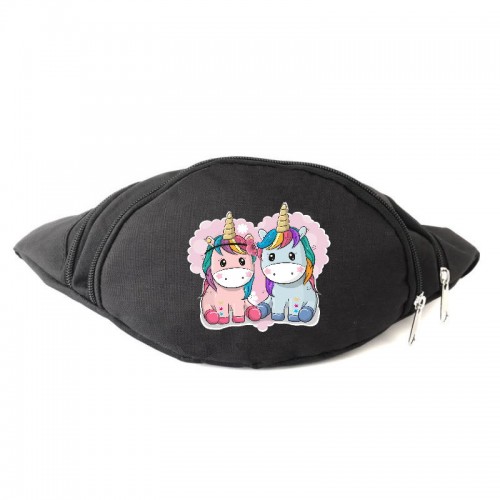 

Сумка Бананка Единорог 0013 на пояс Moon Unicorn EDN 0013 black черный