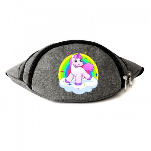 

Сумка Бананка Единорог 0043 на пояс Moon Unicorn EDN 0043 grey серый