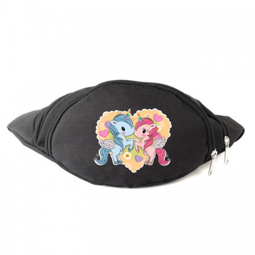 

Сумка Бананка Единорог 0032 на пояс Moon Unicorn EDN 0032 black черный
