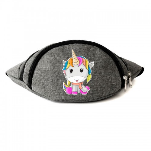 

Сумка Бананка Единорог 0033 на пояс Moon Unicorn EDN 0033 grey серый