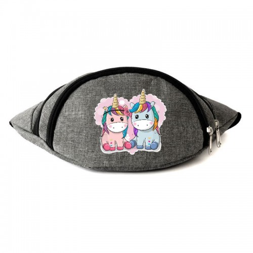 

Сумка Бананка Единорог 0013 на пояс Moon Unicorn EDN 0013 grey серый