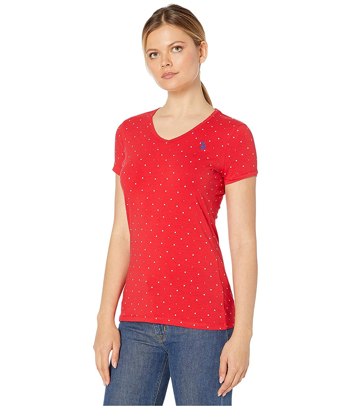 

Футболка U.S. POLO Dot V-Neck Tee Racing Red,  (42, Футболка U.S. POLO Dot V-Neck Tee Racing Red, XS (42)