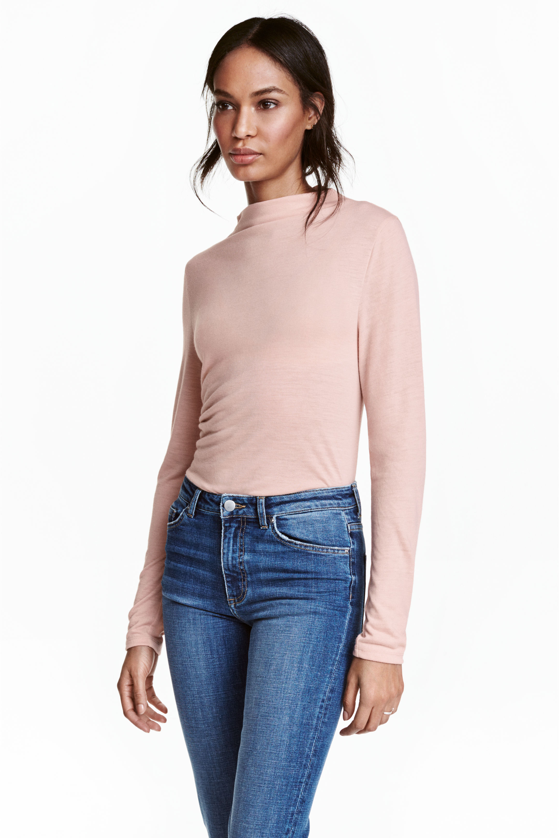 

Лонгслив H&M XS пудровый 4224235