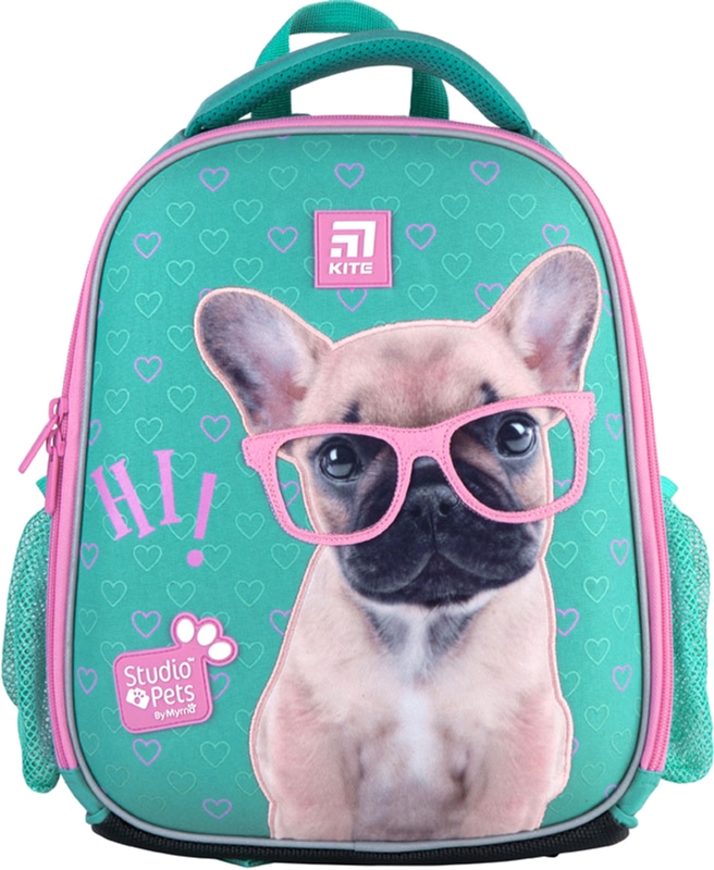 

Рюкзак Kite Education Studio Pets каркасный 830 г 35x26x13.5 см 12 л Бирюзовый (SP21-555S-1)