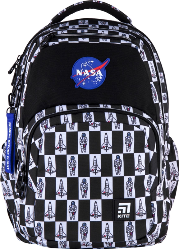

Рюкзак Kite Education teens NASA унисекс 970 г 44x31.5x14 см 26 л Черно-белый (NS21-903L)