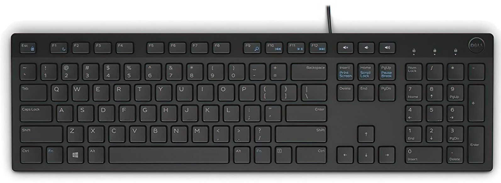 

Клавиатура проводная Dell Multimedia KB-216 USB (UKR/ENG/RUS) (580-AHHE)