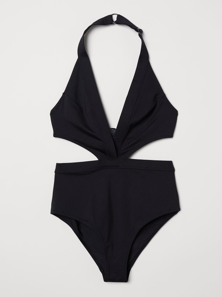 

Женский купальник слитный H&M 060642805 44 Черный