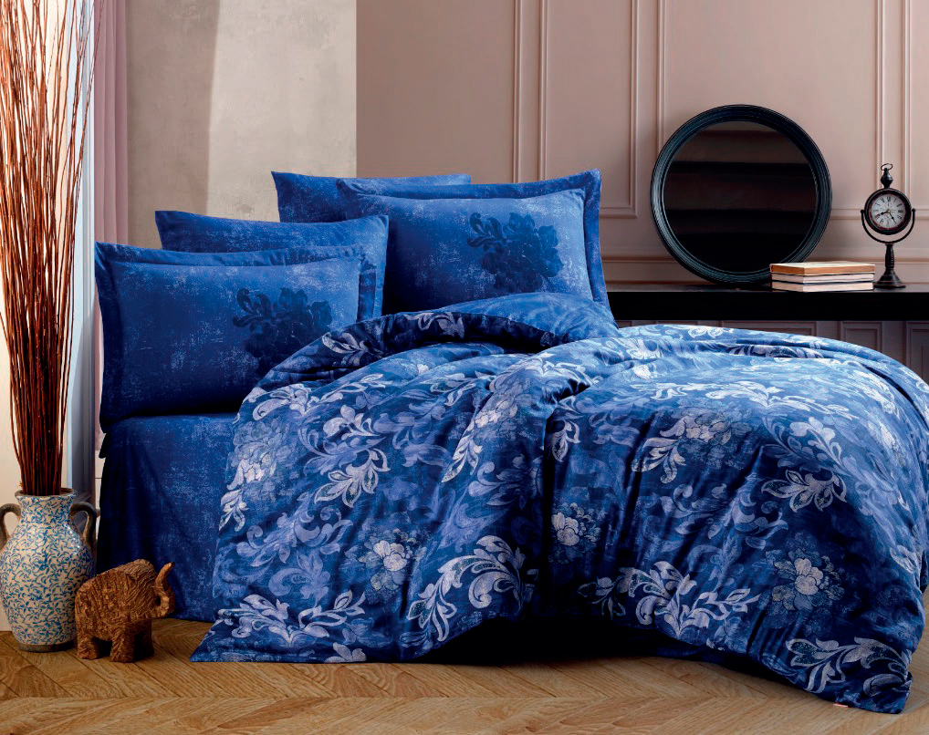 

Комплект постельного белья Hobby Exclusive Sateen Adele синий 200х220