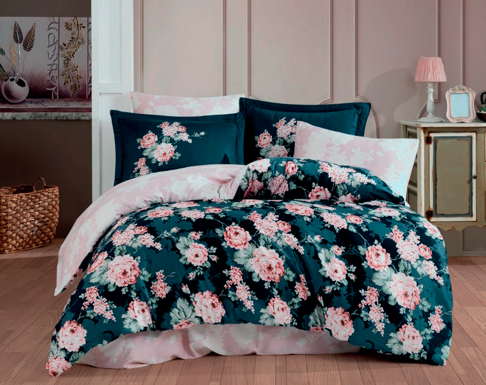 

Комплект постельного белья Hobby Exclusive Sateen Adriana темно-розовый 200х220