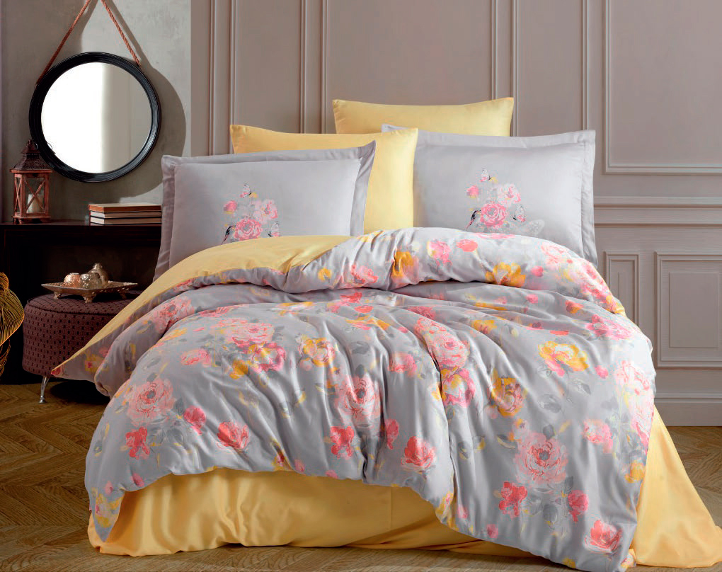 

Комплект постельного белья Hobby Exclusive Sateen Calvina серый 200х220