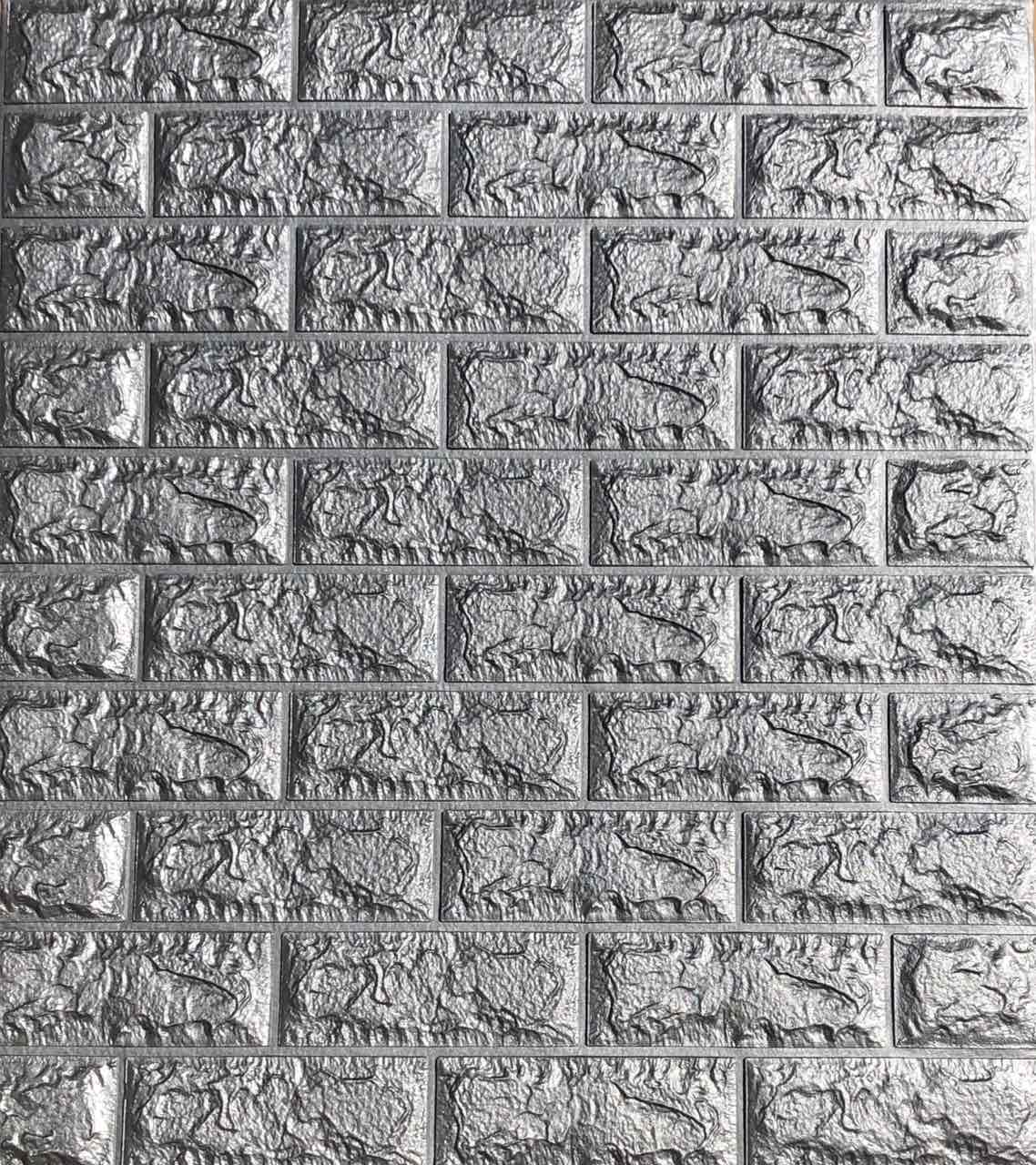 

Самоклеящаяся 3D панель обои Комплект 5шт. Sticker Wall 700x770x7мм. Шумоизоляционные Гипоалергенные Сертифицированные Серый кирпич