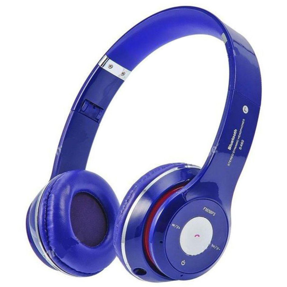 

Беспроводные Bluetooth наушники гарнитура с MP3 плеером и радио microSD Solo HD S460 синий