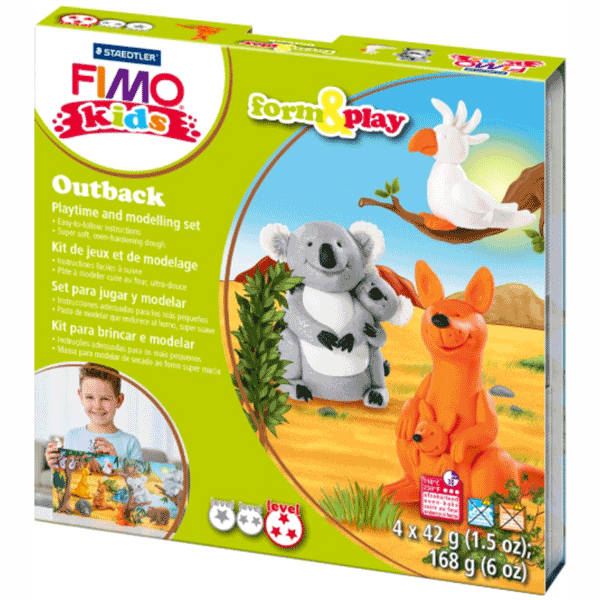 

Набор пластики Fimo Kids Животные Австралии 4х42г