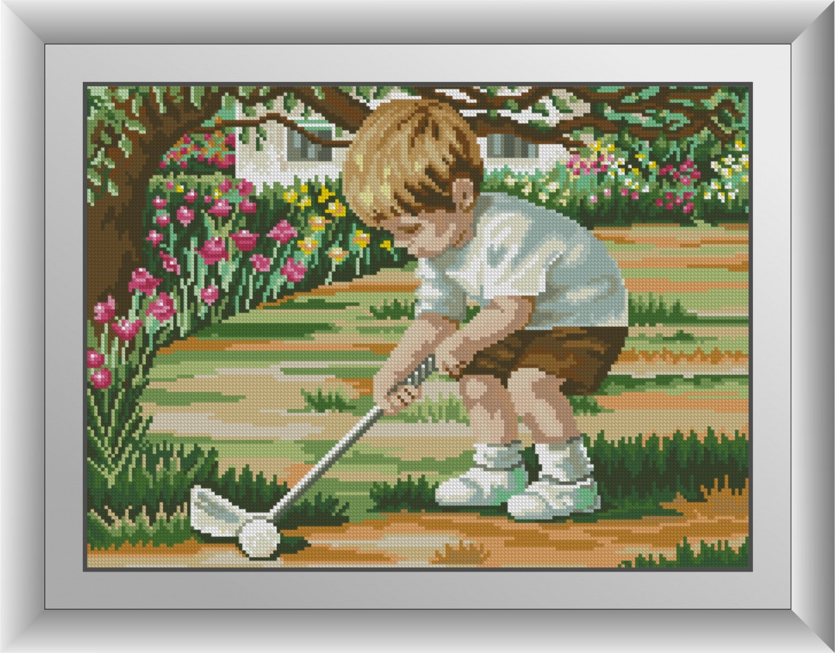 

Алмазная мозаика Игра в гольф Dream Art квадратные стразы, полная зашивка 30985