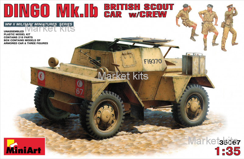 

Британский разведывательный автомобиль с экипажем DINGO Mk.1b 1:35 MINIART (MA35067)