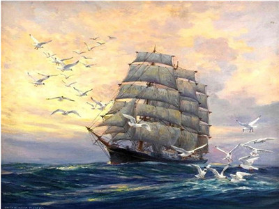 

Картина по номерам JO Y5726 40*50 см Фрегат