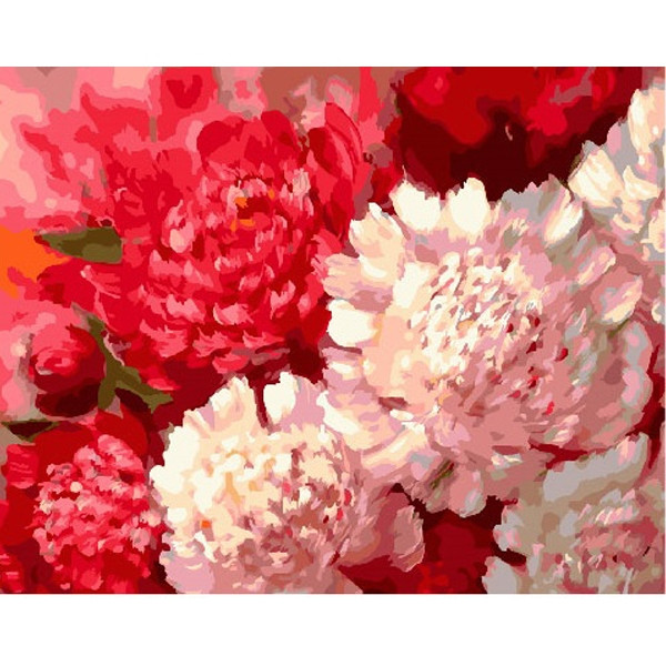 

Картина по номерам BrushMe GX25609 40*50 cм Контрастные пионы