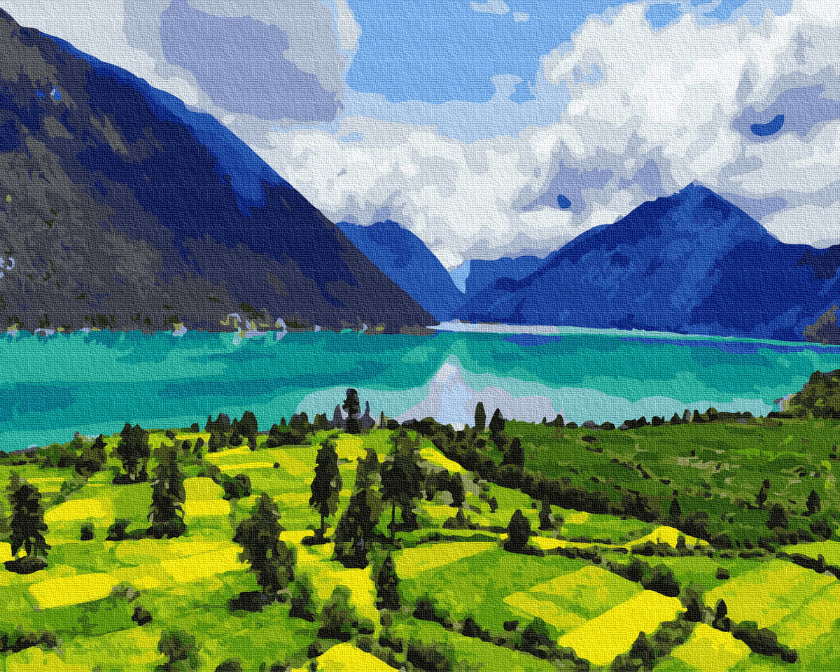 

Картина по номерам BrushMe GX34383 40*50 cм Горный пейзаж