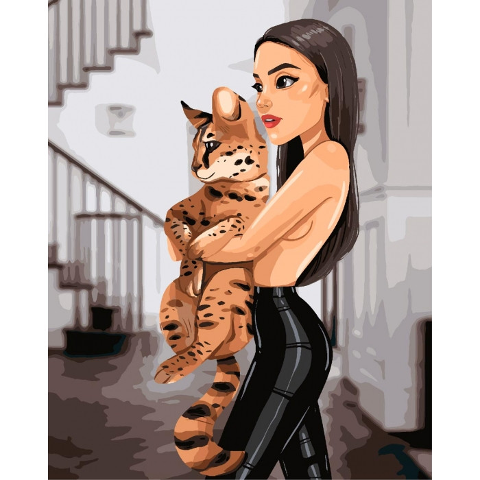 

Картина по номерам Идейка КНО4605 40*50 см Моя любимица