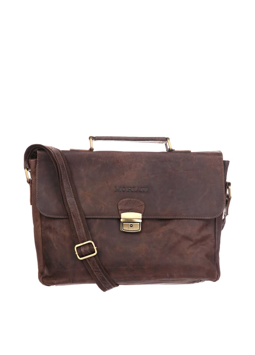 

Мужская Сумка MORIATI 870511_brown Кожаный Коричневый