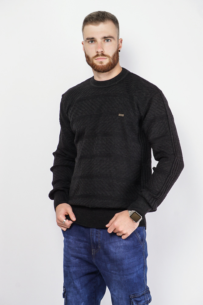 

Свитер однотонный Time of Style 85F046 XXXL Грифельный