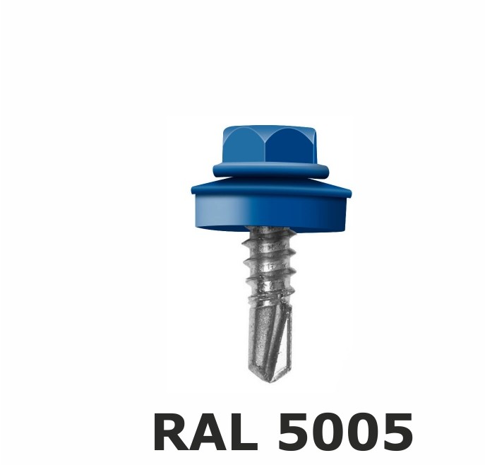 

Саморез кровельный 4,8х19 по металлу RAL 5005, 1000 шт, FAST FIX (77770)