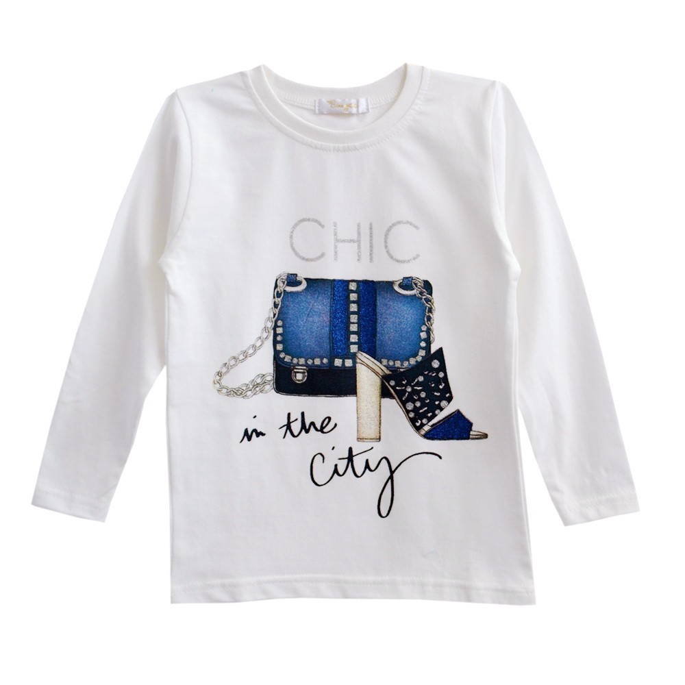 

Футболка с длинным рукавом Vitusya Chic 122 см Молочная