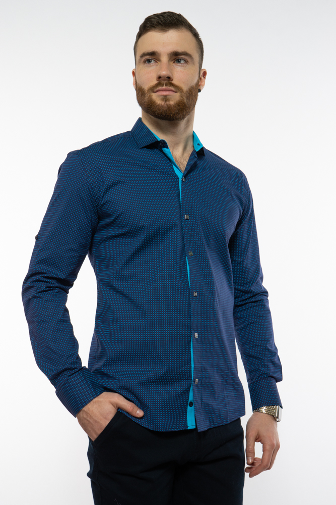 

Рубашка Time of Style 204P1685 XXL Чернильно-голубой