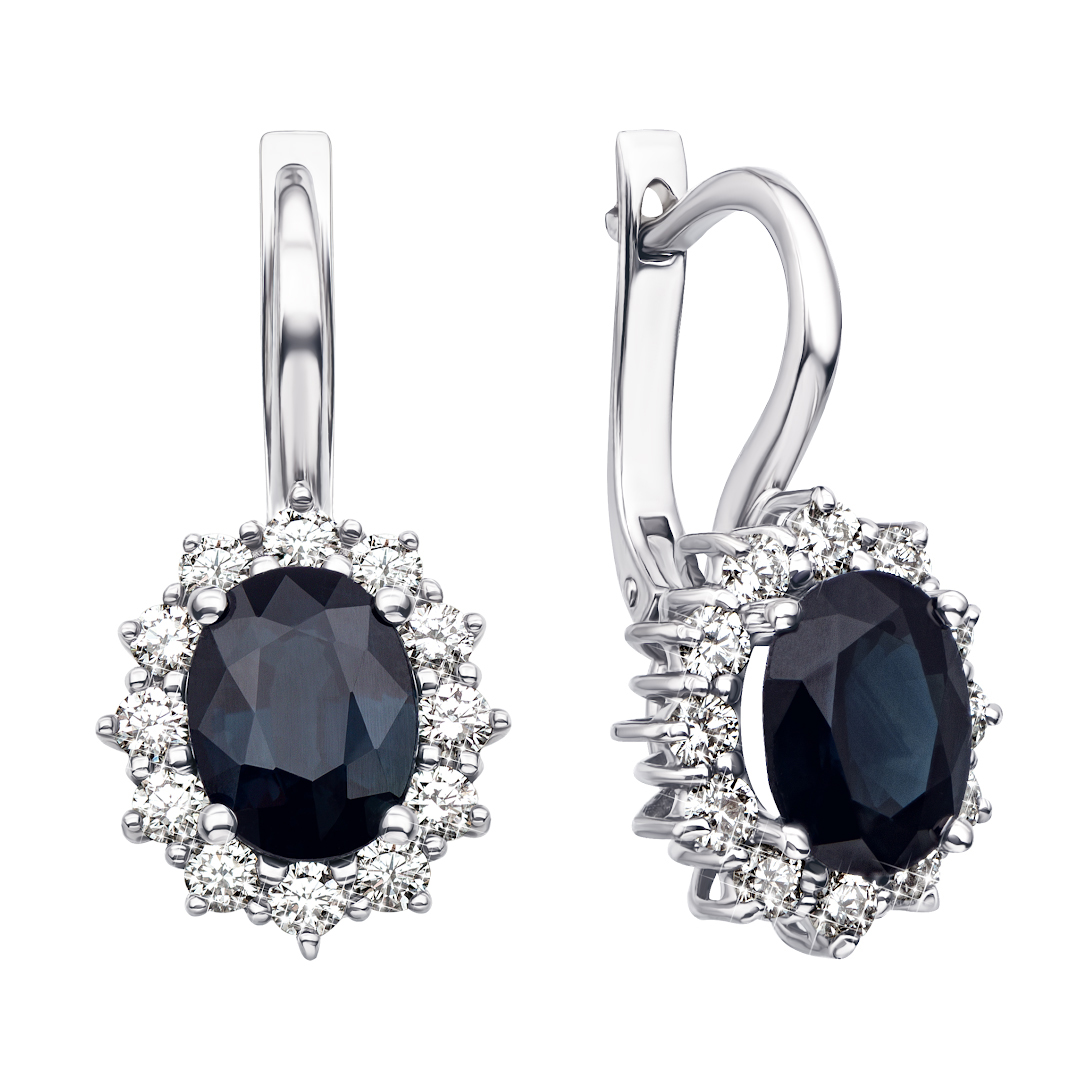 

Серьги из белого золота с сапфирами и бриллиантами 000136513