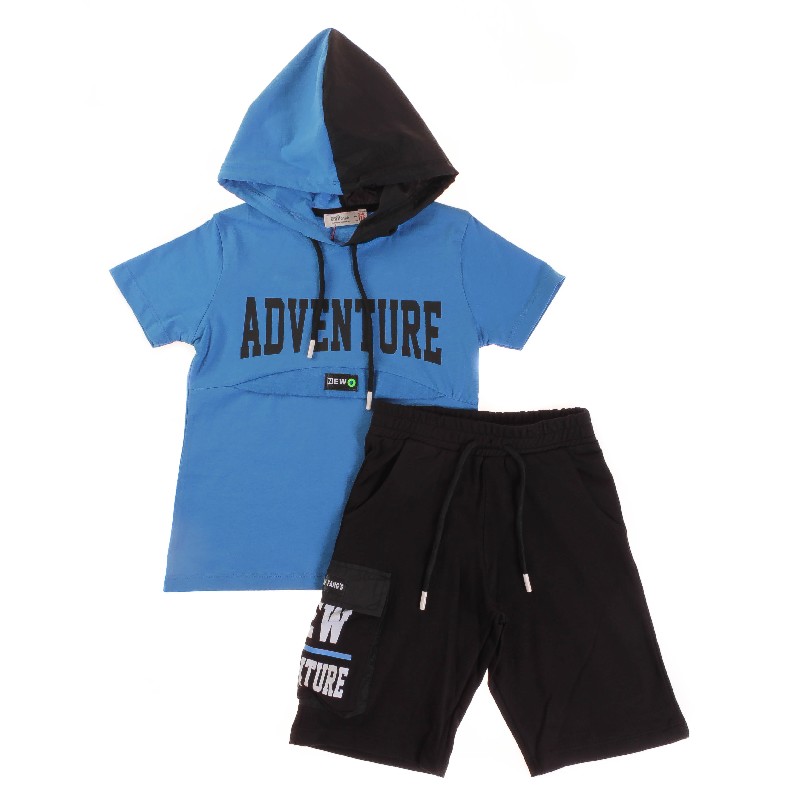 

Футболка+Шорты для мальчика SMILE 5021 128 см синий (476713)