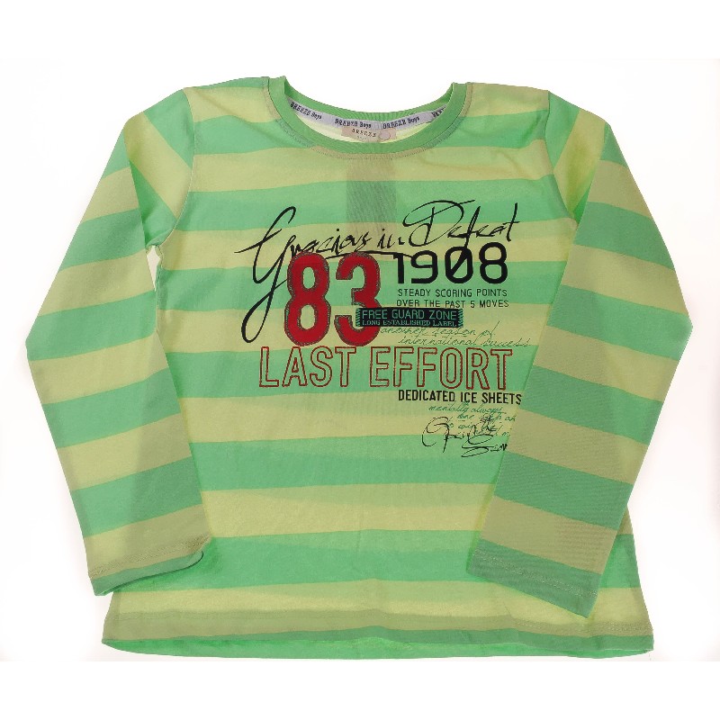 

Футболка с длинным рукавом для мальчика BREEZE 12911 152 см салатовый