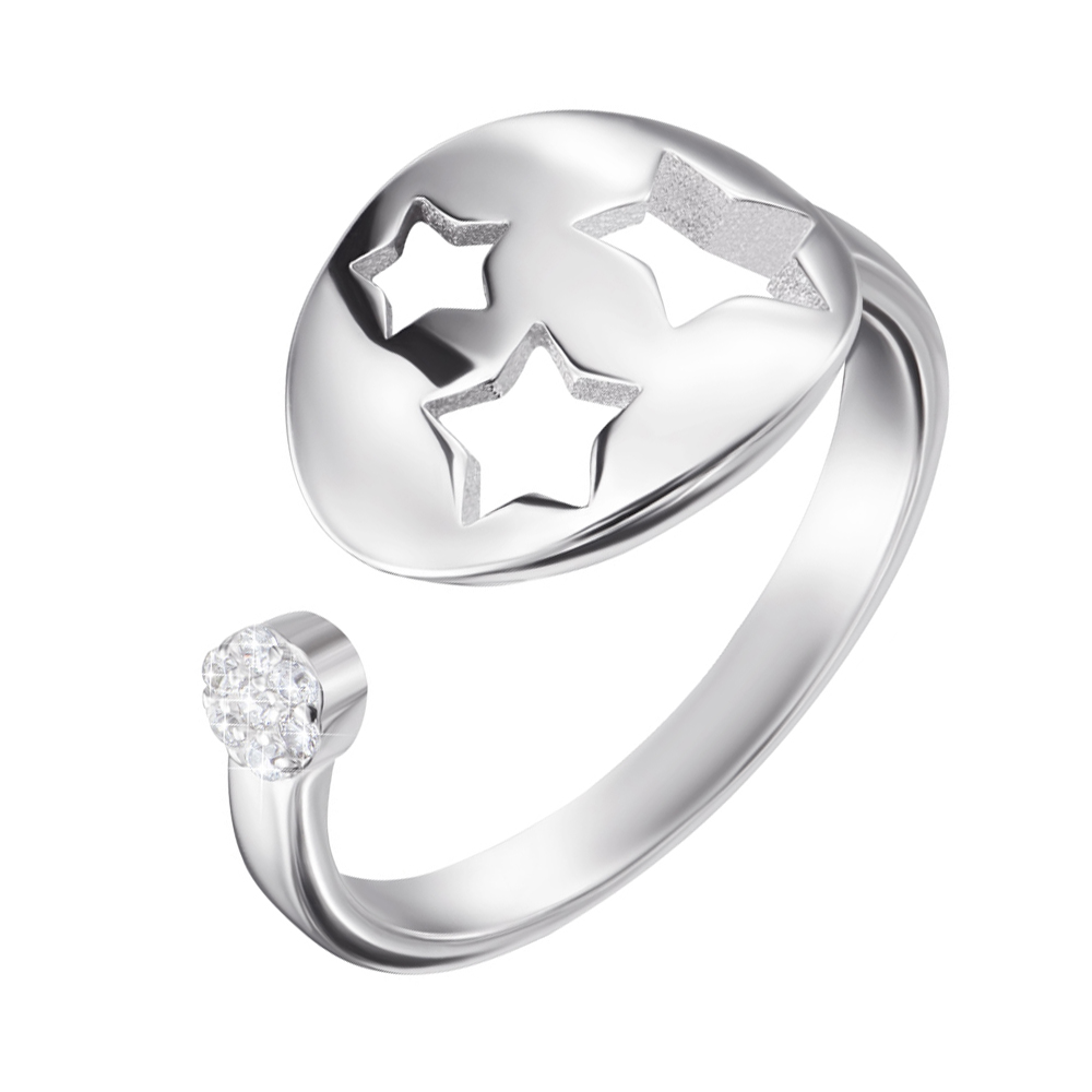 

Серебряное кольцо с цирконием 000122459 17 размера