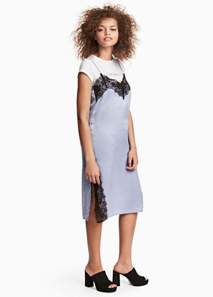 

Платье H&M XS голубое (1099-408)