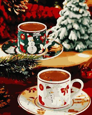 

Картина рисование по номерам ArtStory Різдвяний напій 40х50см AS0765 набор для росписи, краски, кисти, холст