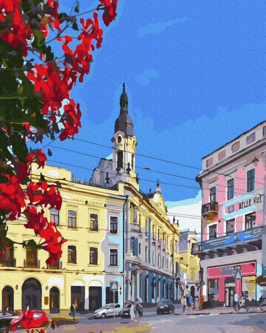 

Картина рисование по номерам BrushMe Черновцы. Центральная площадь BRM36584 40х50 см Сооружения, дома, городской пейзаж набор для росписи краски, кисти, холст