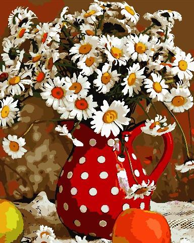 

Картина рисование по номерам ArtStory Букет ромашок 40х50см AS0679 набор для росписи, краски, кисти, холст