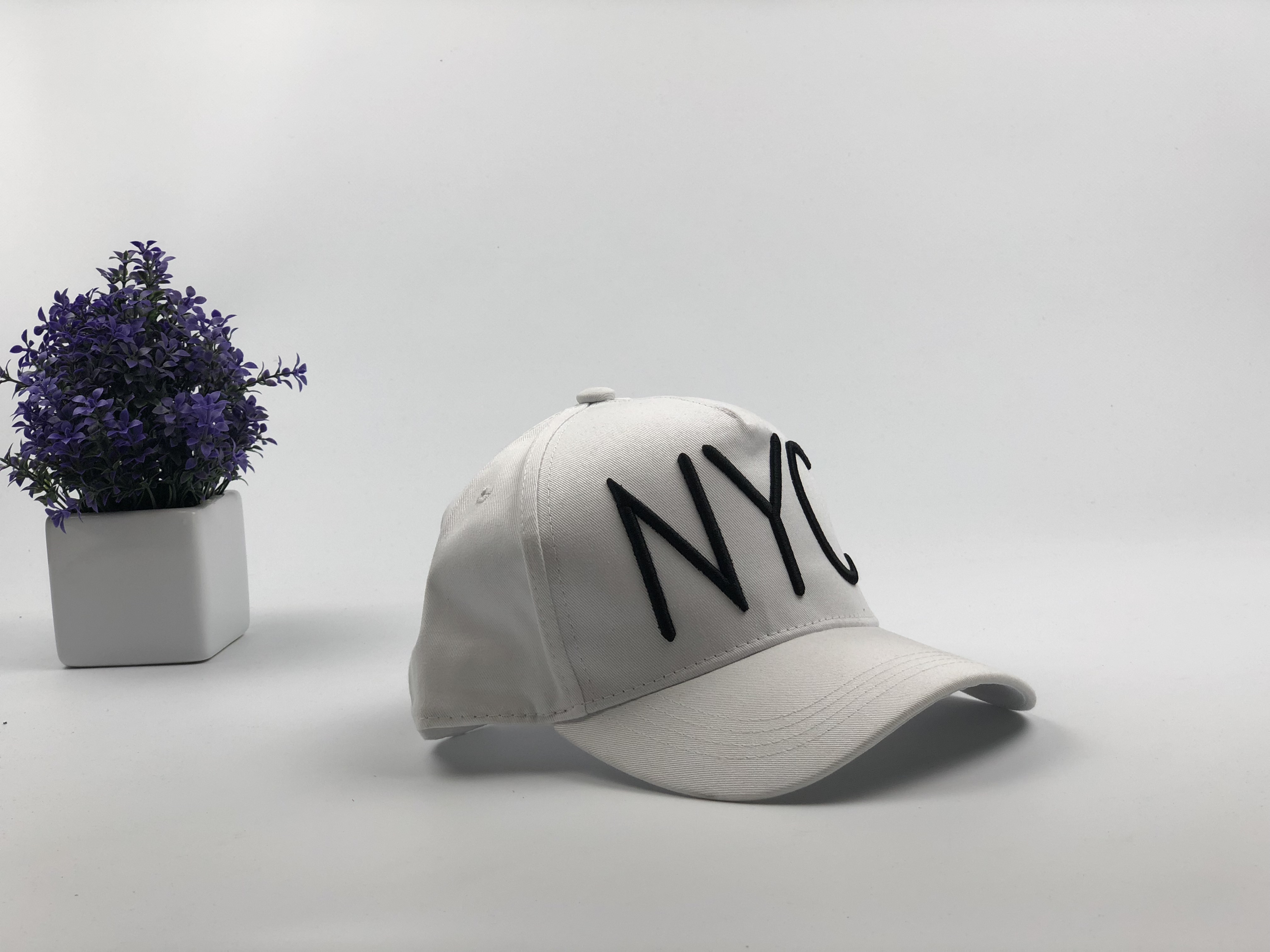 

Кепка Бейсболка Мужская Женская City-A с надписью NYC Белая