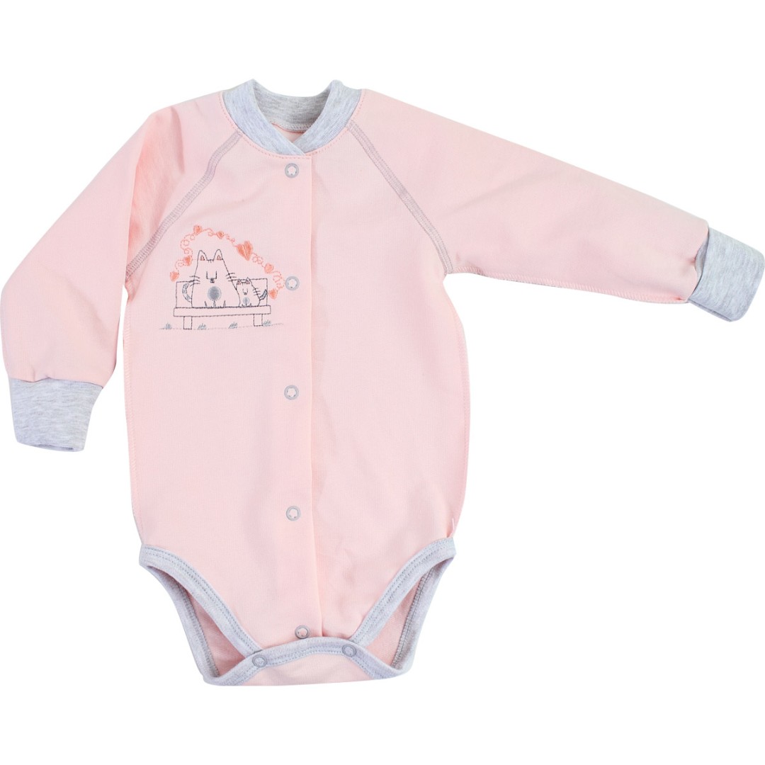 

Боді для малюка 56 см. рожевий BD3-Kotyky-Pink-18 Ladan
