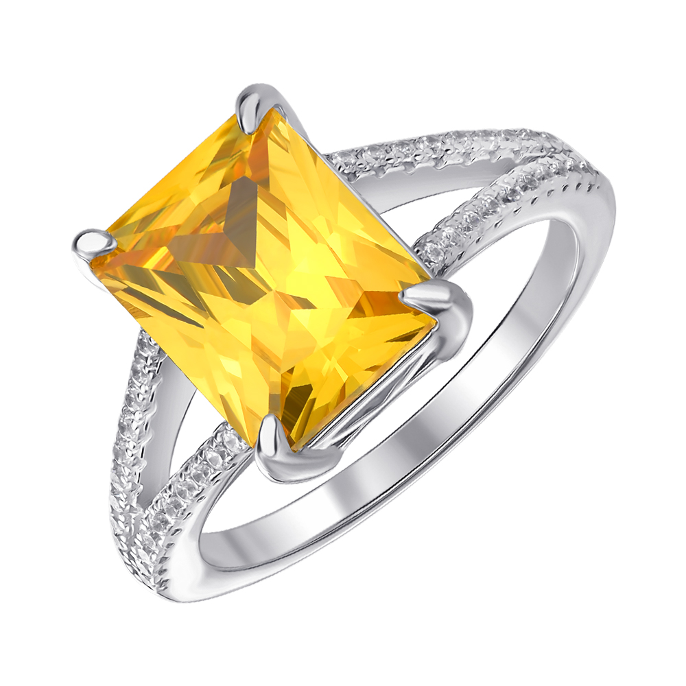 

Серебряное кольцо с фианитами 000145380 16.5 размера