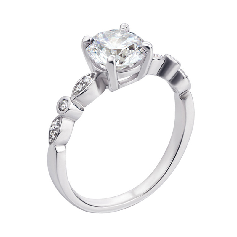

Серебряное кольцо с фианитами 000129322 16.5 размера