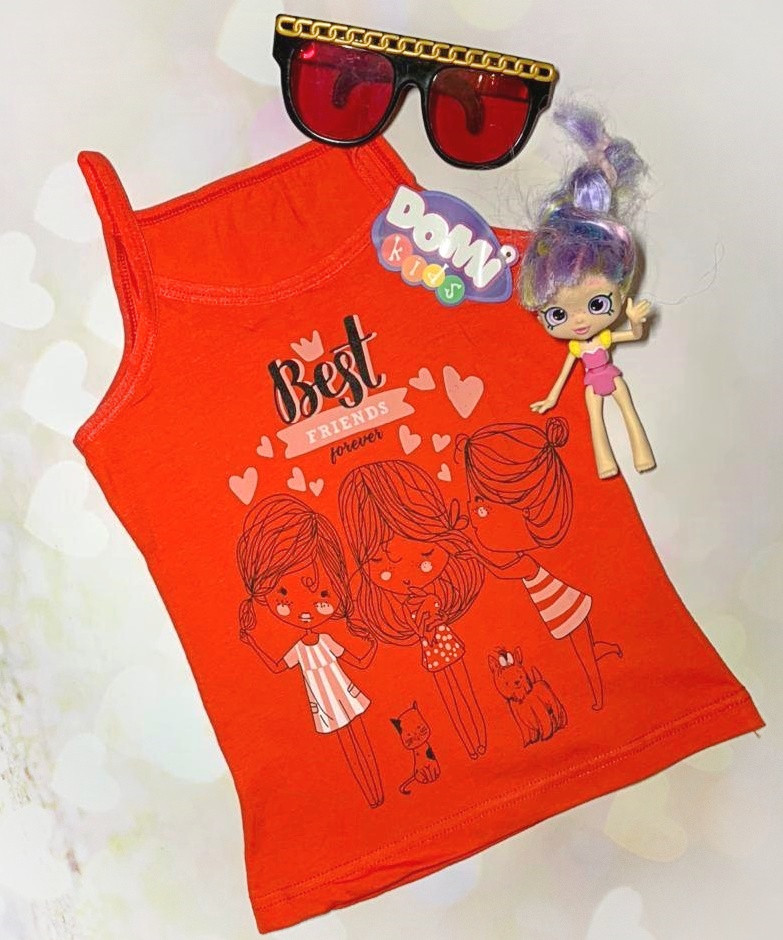 

Майка детская для девочки DOMI kids 68250-34 Красный, 8/9 (128-134cm)