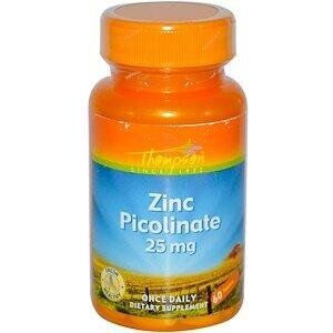 

Цинк пиколинат Zinc Picolinate Thompson 25 мг 60 таблеток (TH032)