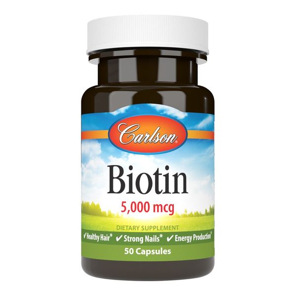 

Витамин В7 Биотин Biotin Carlson Labs 5000 мкг 50 капсул (CAR014)